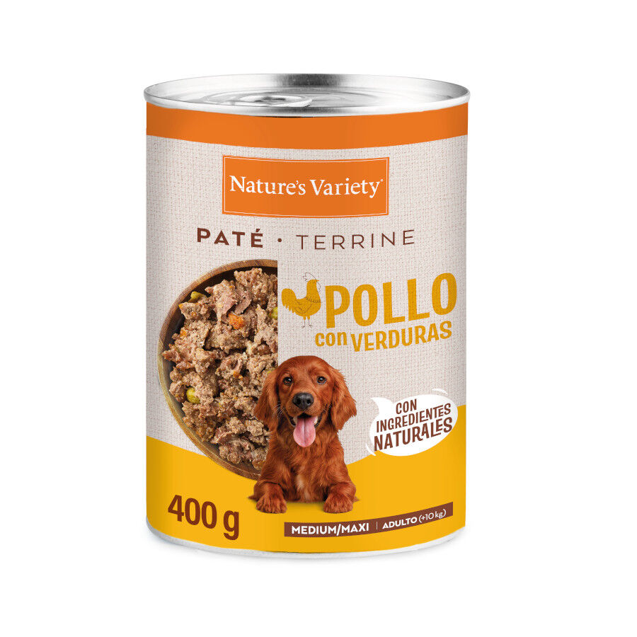 400 gr Nature's Variety Pat&eacute; Pollo Lata para perro adultos medium, , large Imagem n&uacute;mero 1