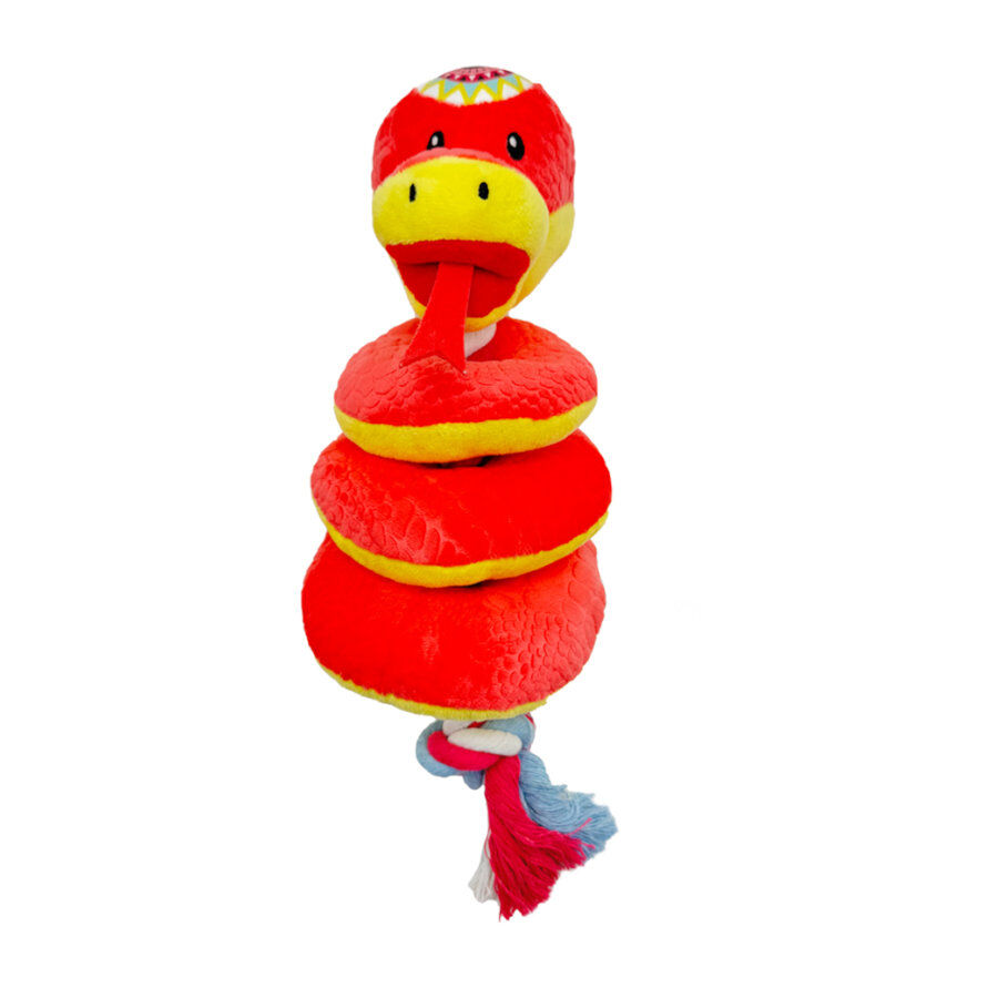 Tootoy! Comfort Ring Snake Cuddler peluche com corda para c&atilde;es, , large Imagem n&uacute;mero 2