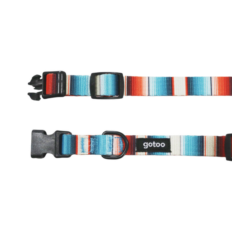 Gotoo Coleira estampada com riscas coloridas para cães,  Imagem número 3 Gotoo Coleira estampada com riscas coloridas para cães, , large Imagem número 3