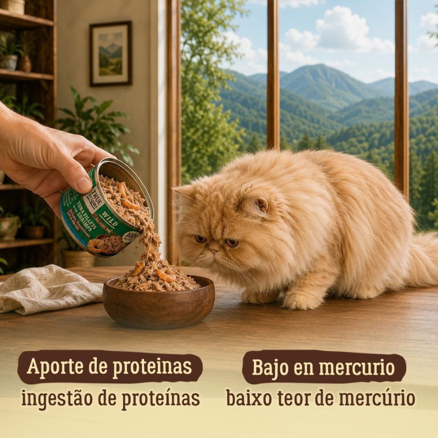 70 g True Origins Wild Comida h&uacute;mida de Atum com Camar&otilde;es para gatos, , large Imagem n&uacute;mero 3
