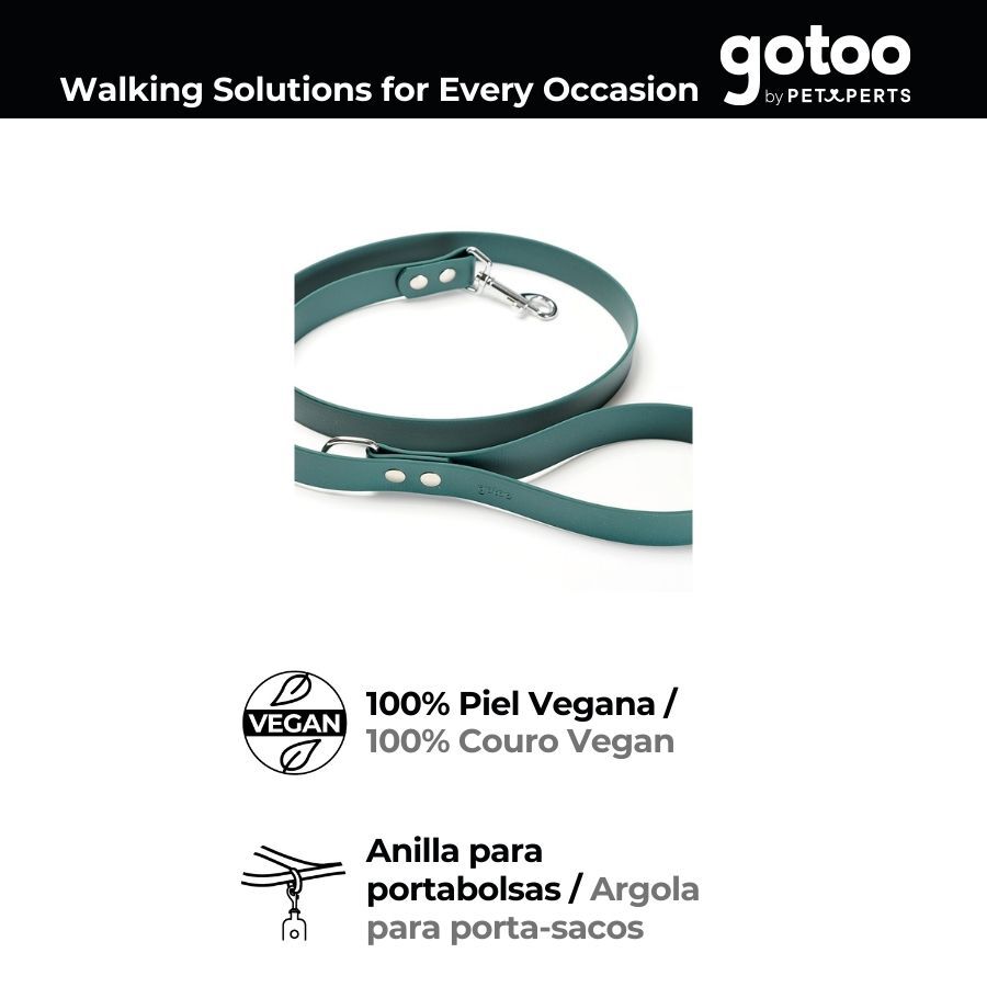 Gotoo Trela Biothane verde para c&atilde;es, , large Imagem n&uacute;mero 3