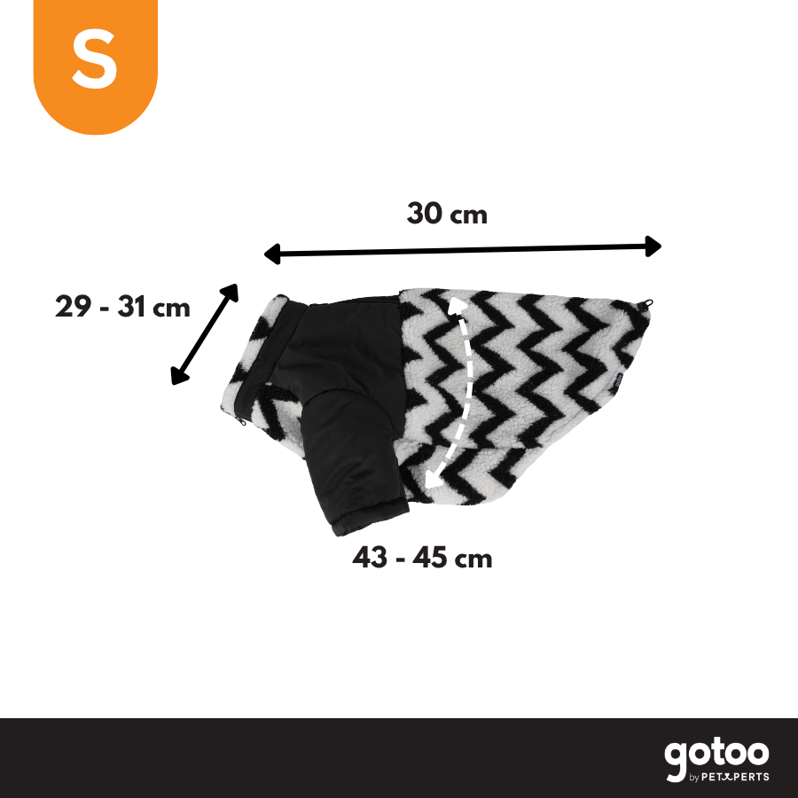 Gotoo Casaco com Padr&atilde;o Zigzag para c&atilde;es, , large Imagem n&uacute;mero 4