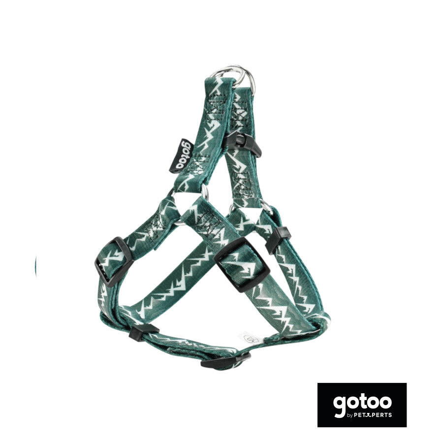 Gotoo peitoral estampado verde para c&atilde;es, , large Imagem n&uacute;mero 2