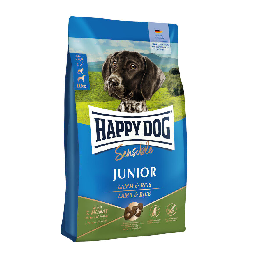 10 kg Happy Dog Junior Cordeiro e Arroz ra&ccedil;&atilde;o, , large Imagem n&uacute;mero 1