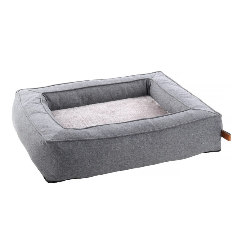 Flamingo Carlota Rectangular Cinzenta cama com fecho para cães,  Imagem número 1 Flamingo Carlota Rectangular Cinzenta cama com fecho para cães, , large Imagem número 1