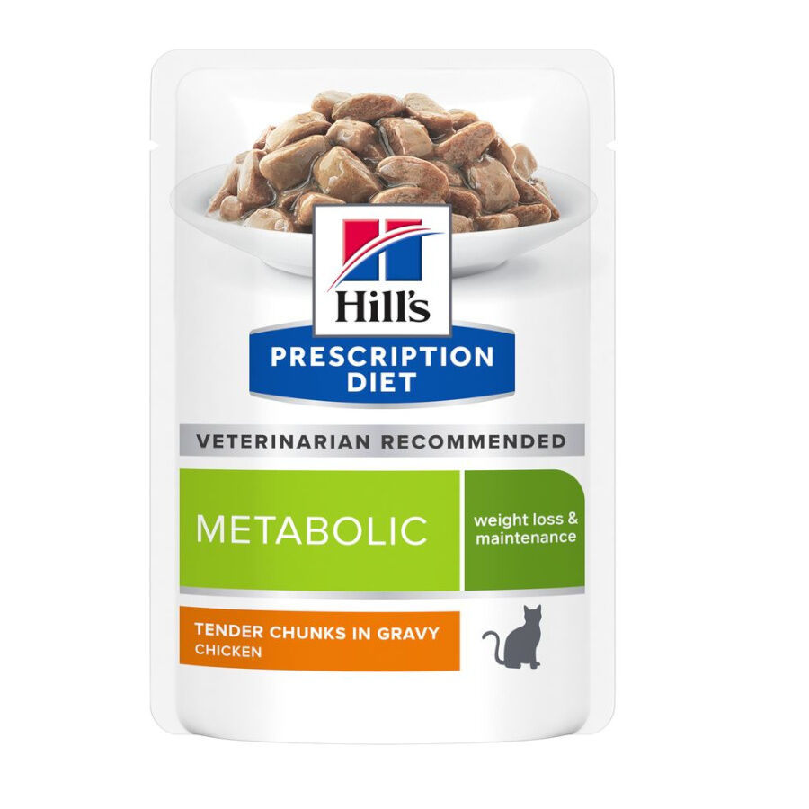12 saquetas x 85 g Hill's Prescription Diet Metabolic Feline Saquetas - Multipack, , large Imagem n&uacute;mero 3