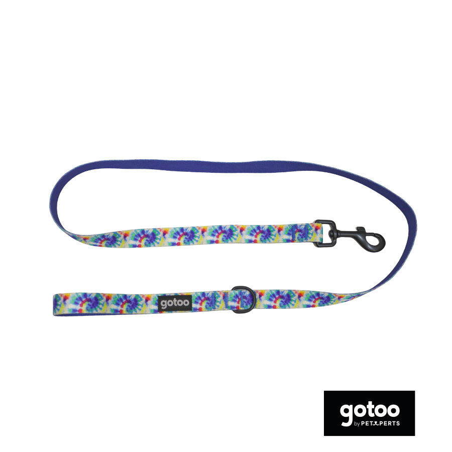 Gotoo Trela estampada tie die azul para c&atilde;es, , large Imagem n&uacute;mero 2