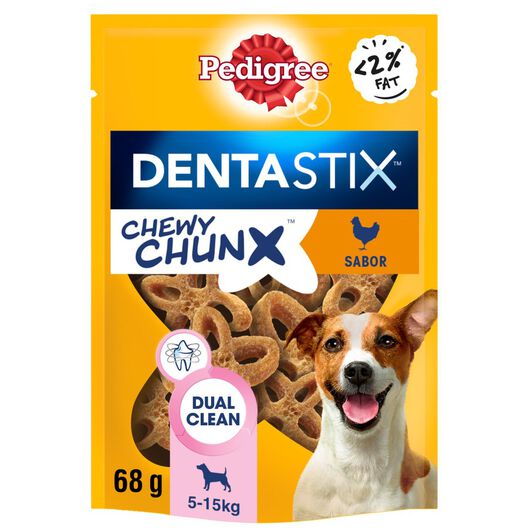 Pedigree Dentastix Chewy Chunx Snacks Dentários Frango para Cães Pequenos, , large image number null