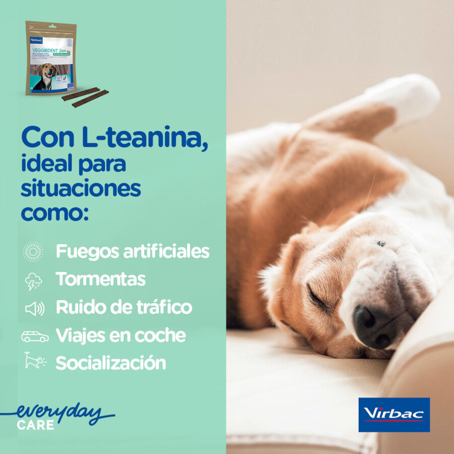 15 sticks Virbac L&aacute;minas Veggiedent Zen M parac&atilde;es, , large Imagem n&uacute;mero 6