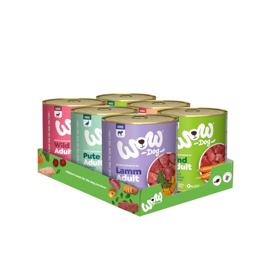 6 latas x 800 g Wow Food Adult lata para c&atilde;es, , large Imagem n&uacute;mero 1