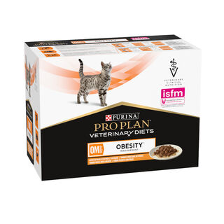  Purina Pro Plan Veterinary Diets Obesity frango saqueta para gatos 