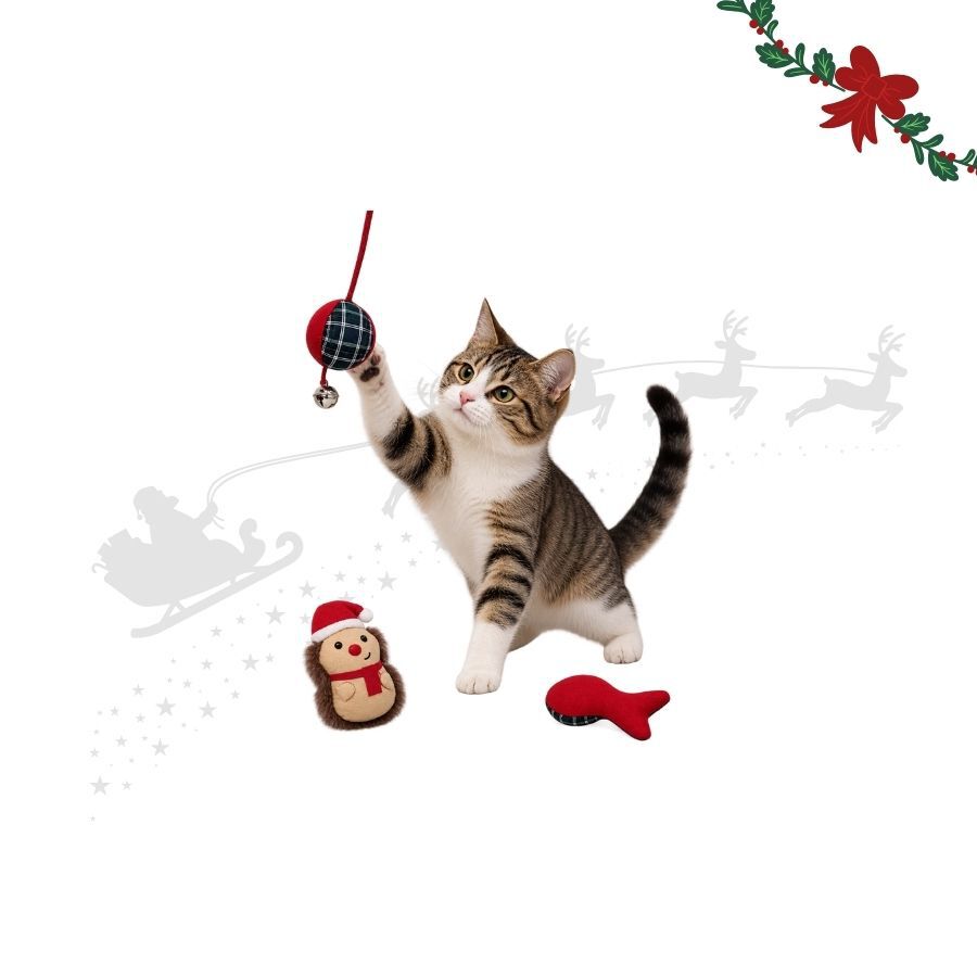 Wonder Christmas Conjunto Ouri&ccedil;os Brinquedo para gatos, , large Imagem n&uacute;mero 1