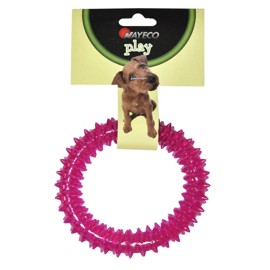 Nayeco Play TPR Spiked Ring brinquedo para c&atilde;es, , large Imagem n&uacute;mero 2