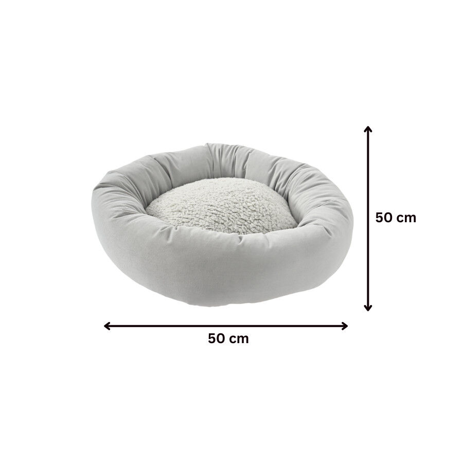 Leeby Cama donut cinzenta para gatos, , large Imagem n&uacute;mero 5
