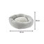 Leeby Cama donut cinzenta para gatos, , large Indicador imagem n&uacute;mero 5