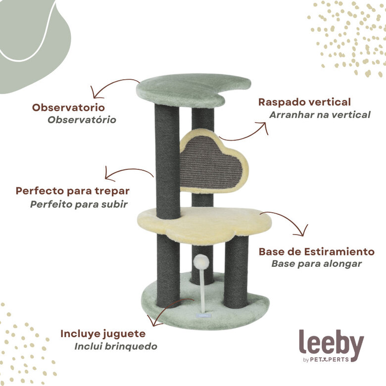 Leeby Karlo torre arranhador com brinquedo para gatitos,  Imagem número 3 Leeby Karlo torre arranhador com brinquedo para gatitos, , large Imagem número 3