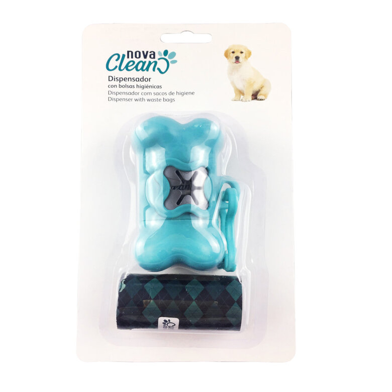 Nova Clean Pack Dispensador de sacos Azul + 60 Sacos Higiénicos para cães,  Imagem número 2 Nova Clean Pack Dispensador de sacos Azul + 60 Sacos Higiénicos para cães, , large Imagem número 2