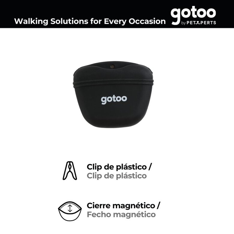 Gotoo Porta Snacks de silicone preto para cães,  Imagem número 3 Gotoo Porta Snacks de silicone preto para cães, , large Imagem número 3