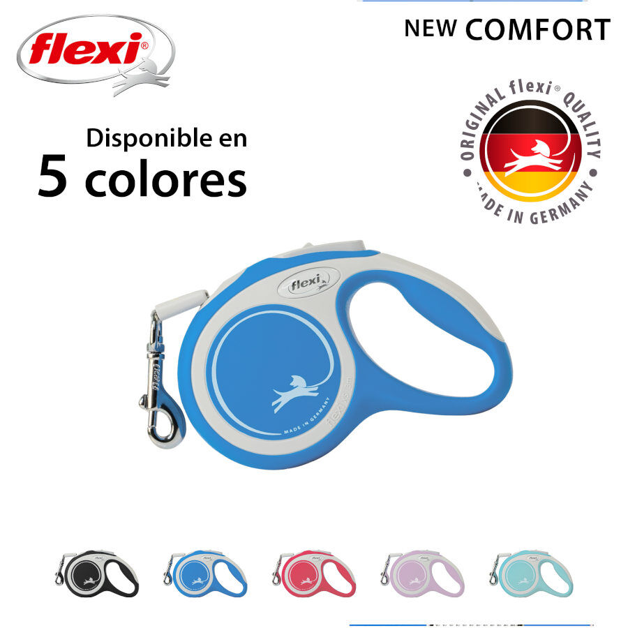 Flexi Correia New Comfort Trela extens&iacute;vel azul escura para c&atilde;es, , large Imagem n&uacute;mero 3