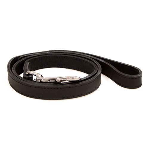 TK-Pet Namur negra correa perro de cuero Imagem n&uacute;mero 1