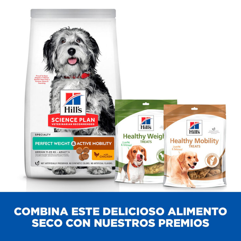 Hill's Science Plan Perfect Weight e Active Mobility Medium Frango ração para cães,  Imagem número 9 Hill's Science Plan Perfect Weight e Active Mobility Medium Frango ração para cães, , large Imagem número 9