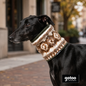 Gotoo Cachecol com Padr&atilde;o Retro para c&atilde;es