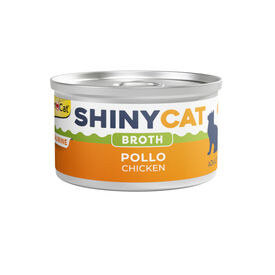 GimCat Comida h&uacute;mida de Frango em Caldo Lata para gatos