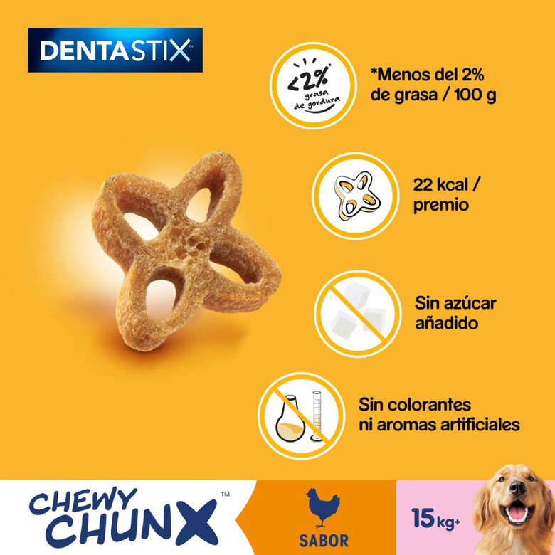 68 g Pedigree Dentastix Chewy Chunx Snacks Dentários Frango para Cães Médios e Grandes,  Imagem número 5 68 g Pedigree Dentastix Chewy Chunx Snacks Dentários Frango para Cães Médios e Grandes, , large Imagem número 5