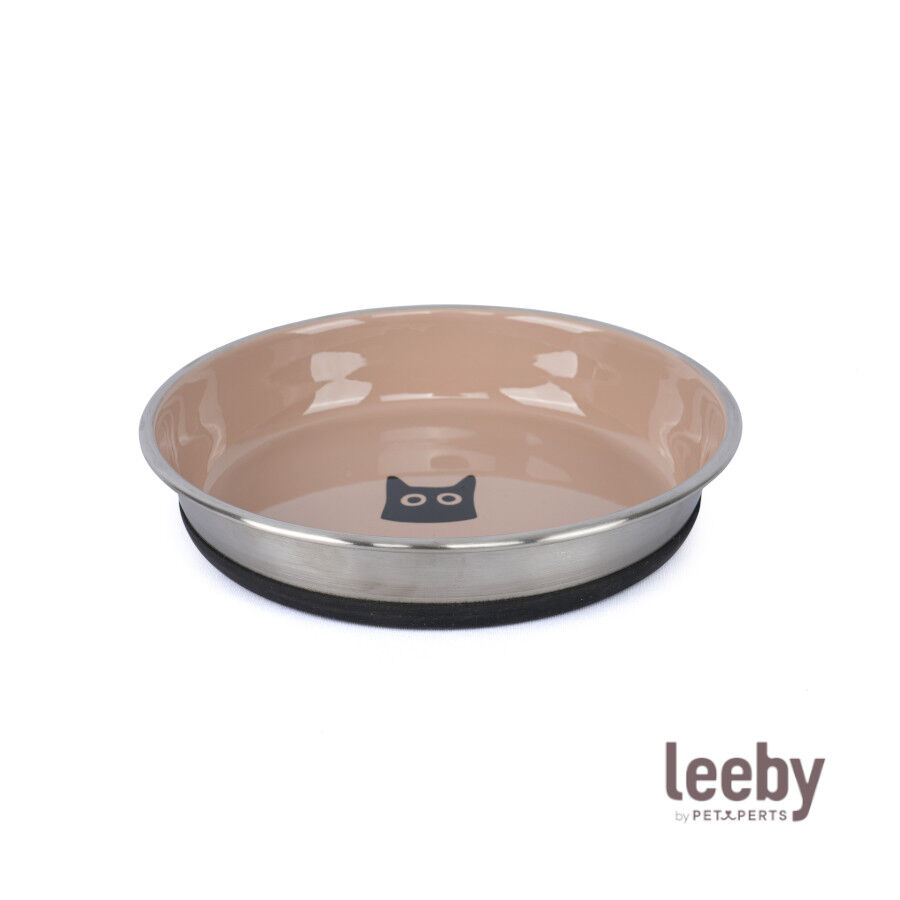 Leeby Comedouro Taupe Antiderrapante para gatos, , large Imagem n&uacute;mero 2
