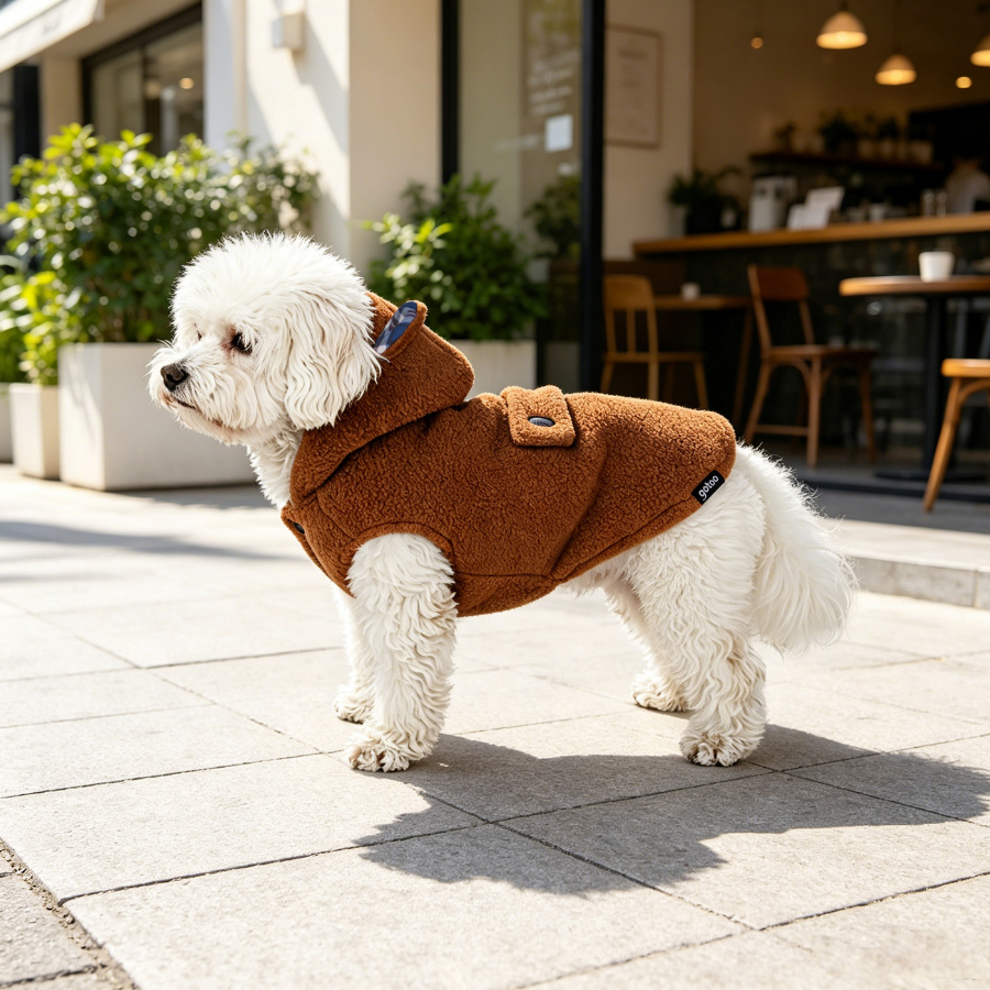 Gotoo Casaco Teddy Castanho para c&atilde;es, , large Imagem n&uacute;mero 1