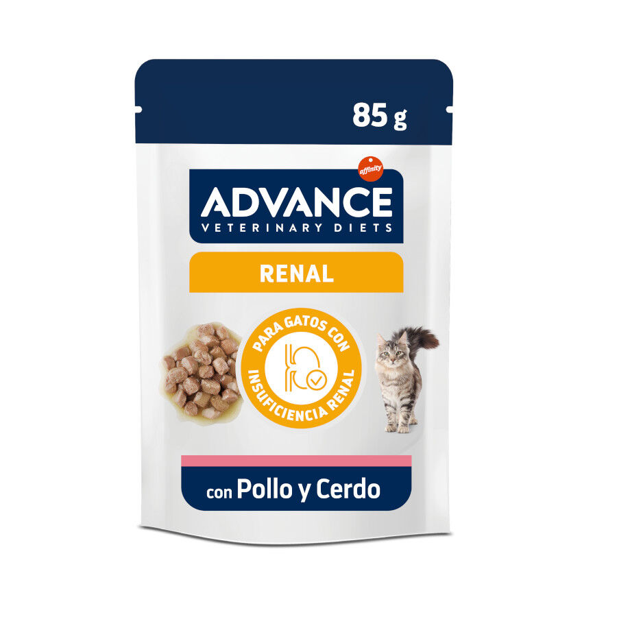 85 g Advance Renal Frango e Porco saqueta para gatos, , large Imagem n&uacute;mero 1