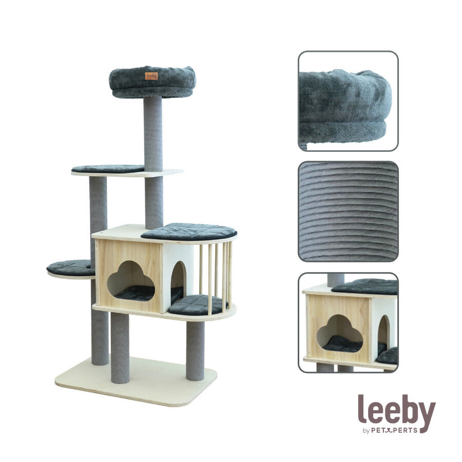 Leeby Cloud Collection torre arranhadora multiplataforma com cama nido para gatos, , large Imagem n&uacute;mero 5