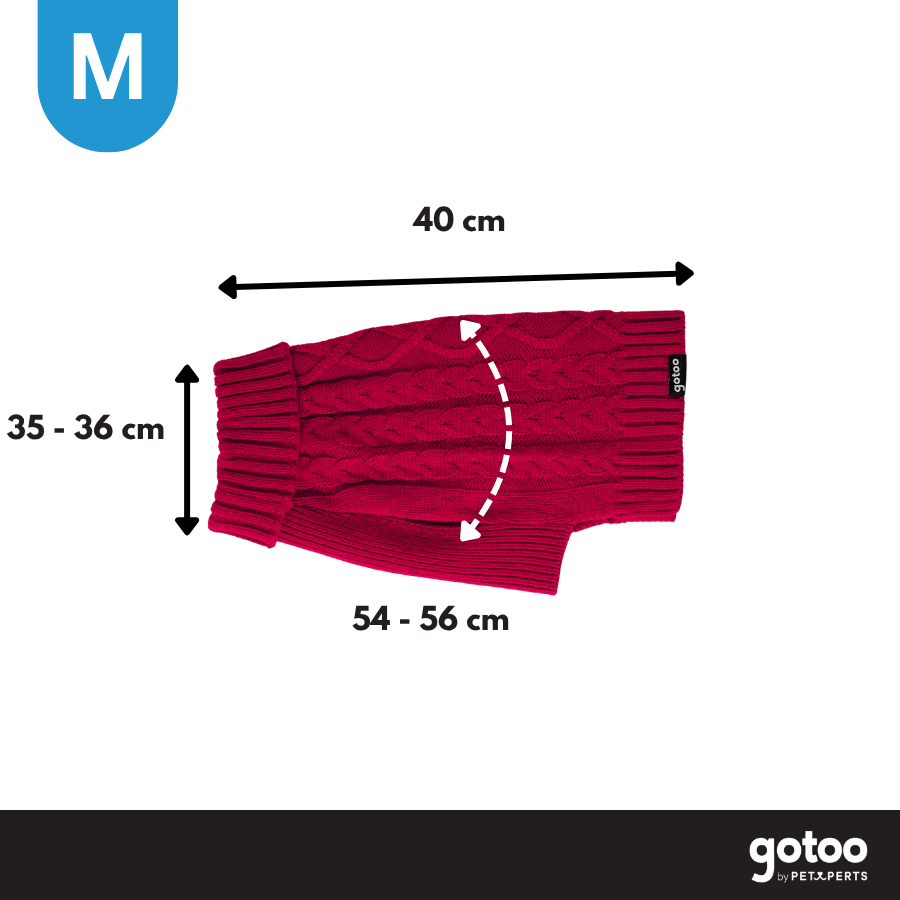 Gotoo Camisola de Malha Vermelha para c&atilde;es, , large Imagem n&uacute;mero 4