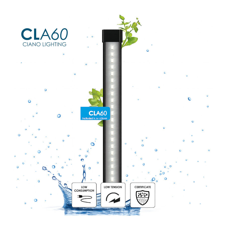 Ciano Aqua Led 60 Aqu&aacute;rio Branco com luz led, filtro e aquecedor, , large Imagem n&uacute;mero 8