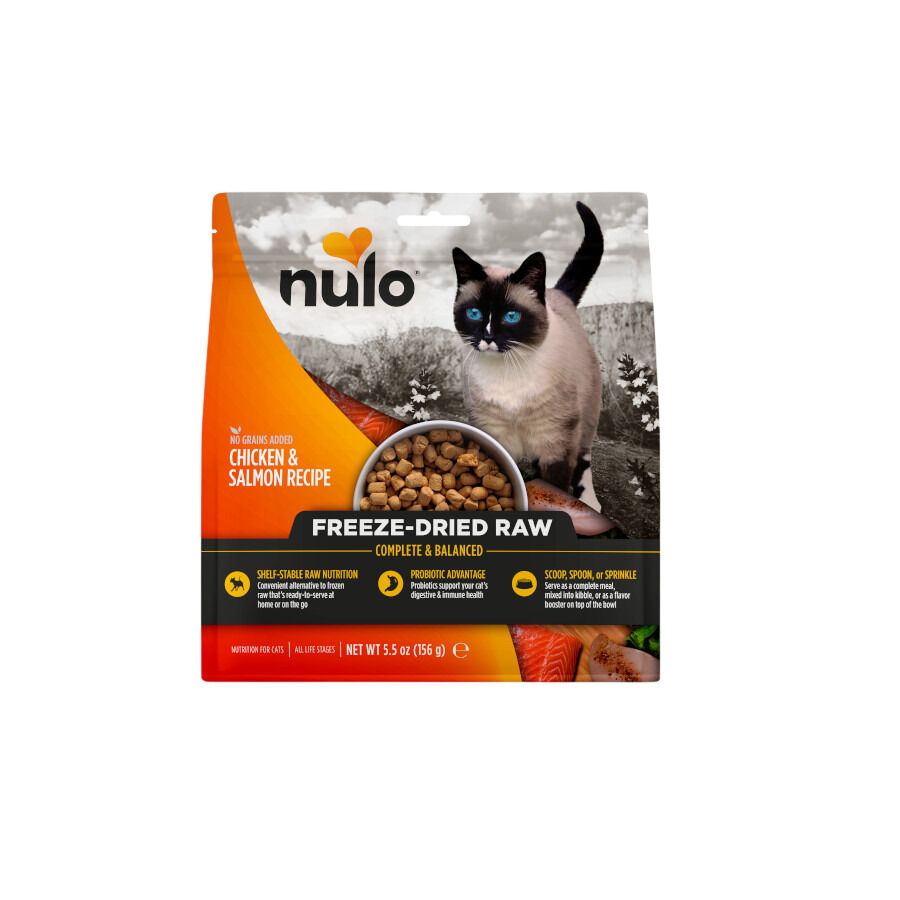 150 g Nulo Freeze Dried Raw Ra&ccedil;&atilde;o de Frango e Salm&atilde;o para gatos, , large Imagem n&uacute;mero 1