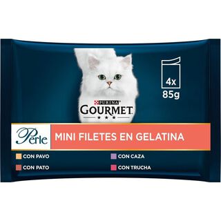 Gourmet Perle Filetes em galeia saqueta para gatos