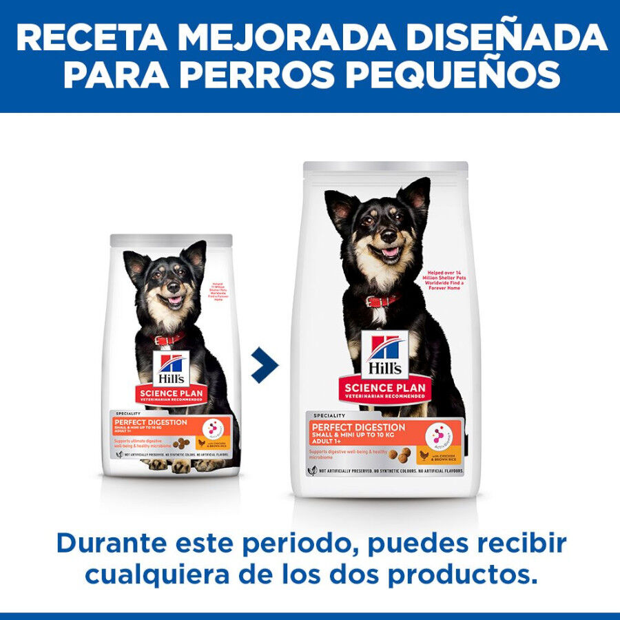 3 kg Hill'sScience Plan Perfect Digestion Small & Mini Adult Ra&ccedil;&atilde;o de frango para c&atilde;es, , large Imagem n&uacute;mero 3