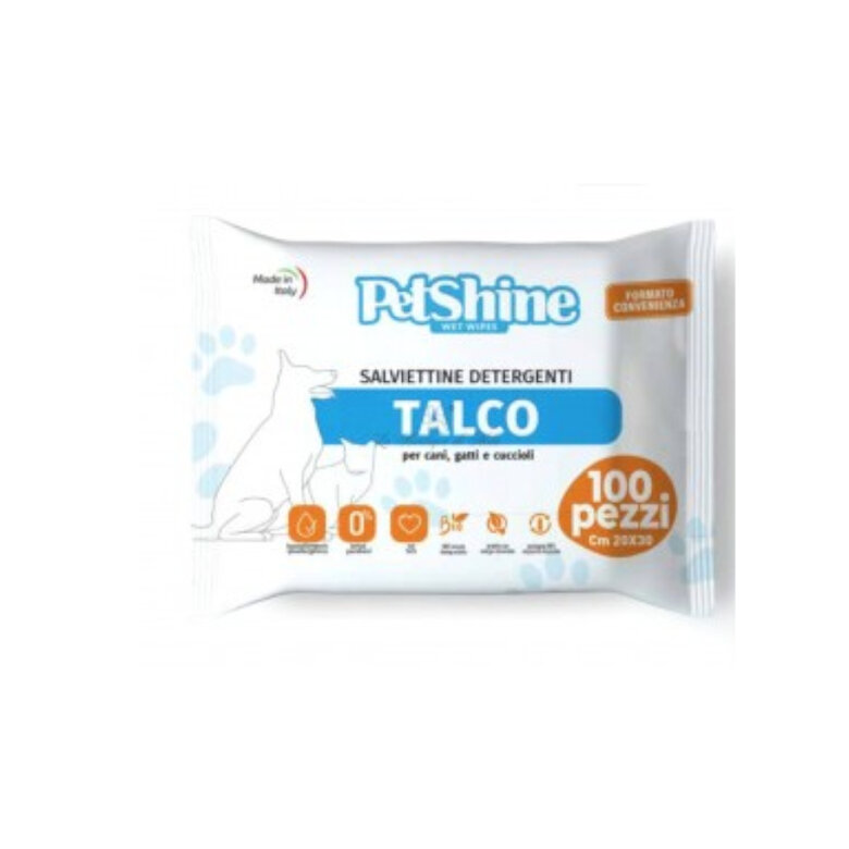 PetShine Toalhetes Húmidos Talco para cães - Pack Económico, , large image number null