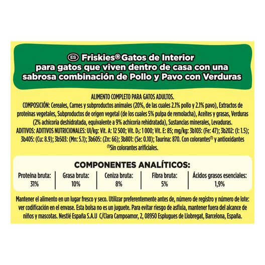 Friskies Indoor Controlo Bolas Pelo ração para gatos, , large image number null
