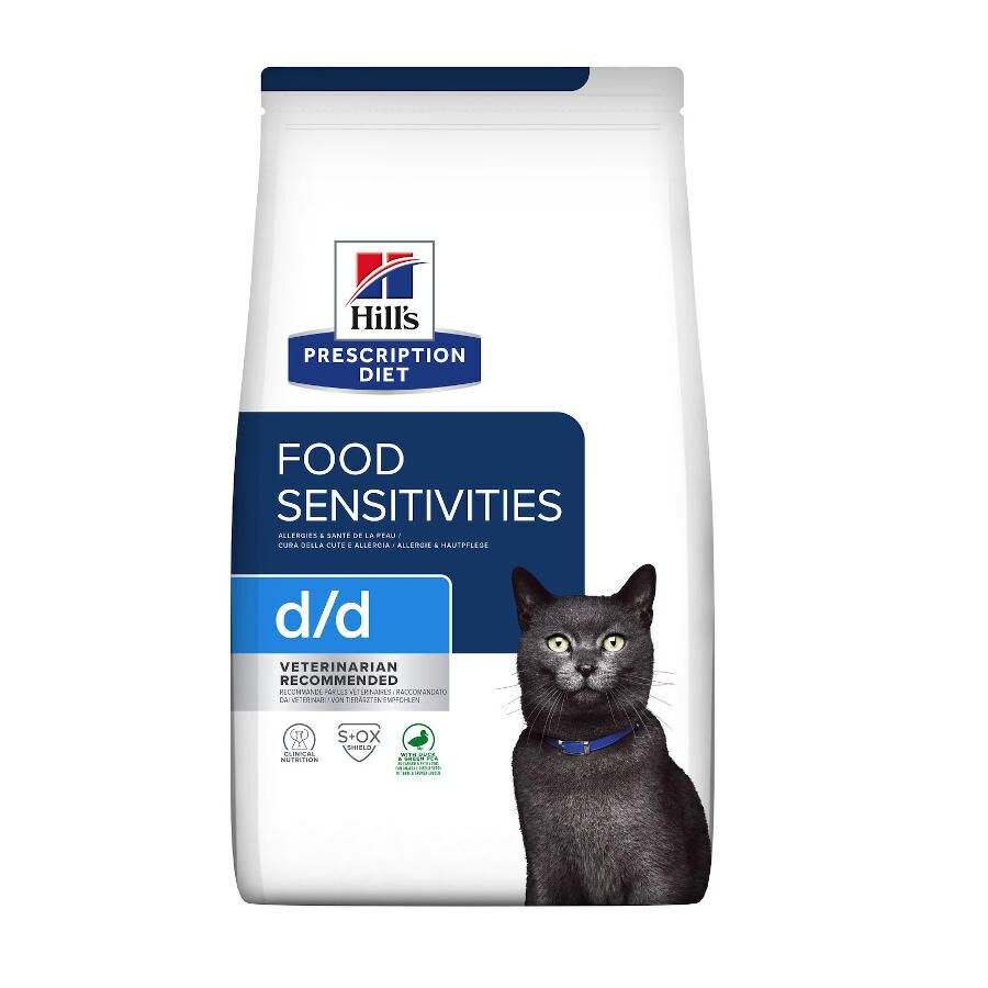 3 kg Hill's Prescription Diet Food Sensitivities d/d Pato ra&ccedil;&atilde;o para gatos, , large Imagem n&uacute;mero 1