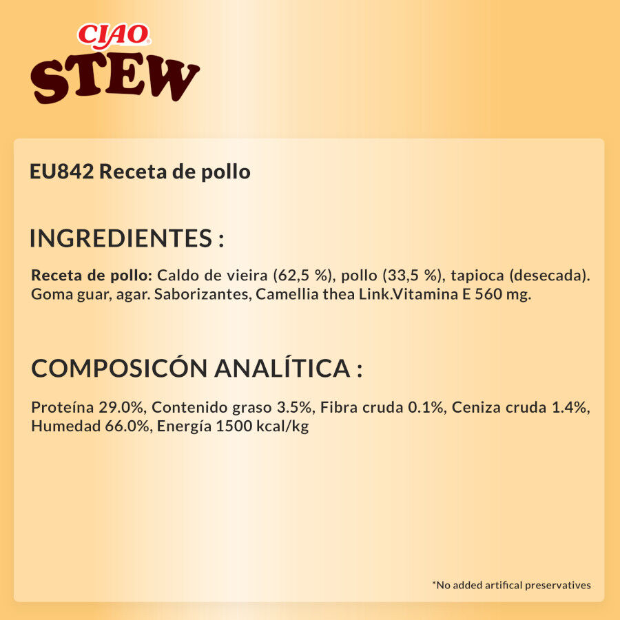 40 g Churu Stew Estufado de Frango saquetas para gatos, , large Imagem n&uacute;mero 5