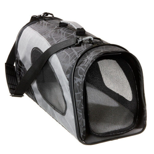 Flamingo bolso transport&iacute;n para mascotas negro Imagem n&uacute;mero 1