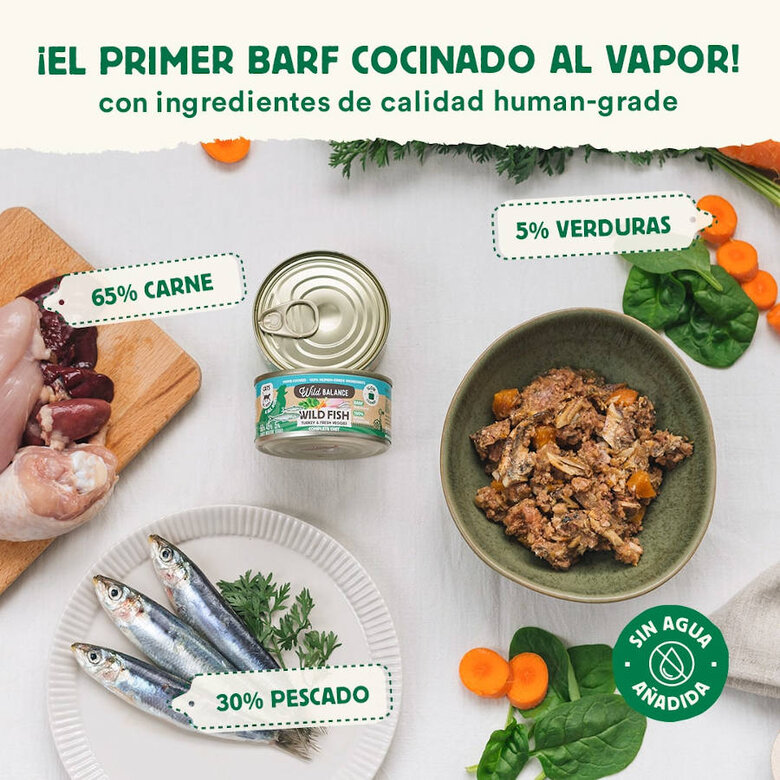 120 g Wild Balance BARF Alimento húmido de peixe e peru em lata para gatos,  Imagem número 2 120 g Wild Balance BARF Alimento húmido de peixe e peru em lata para gatos, , large Imagem número 2