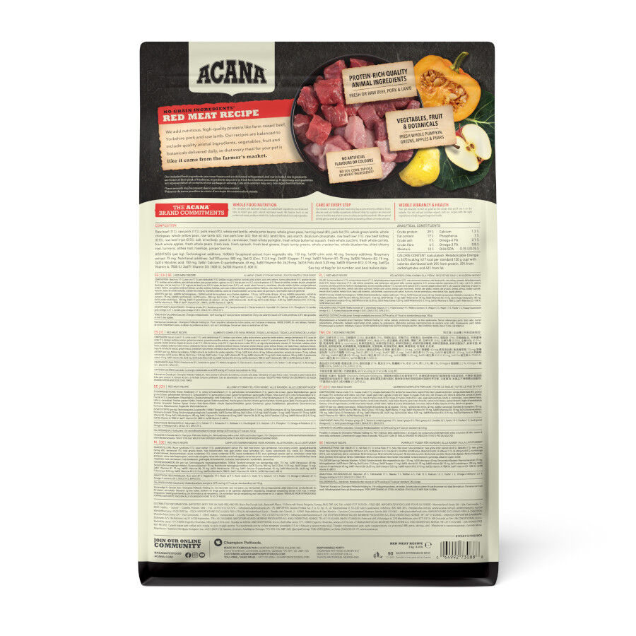 2 kg Acana Red Meat ra&ccedil;&atilde;o para c&atilde;es, , large Imagem n&uacute;mero 9