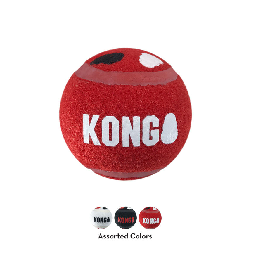 Kong Signature Sport 3-PK Bolas de t&eacute;nis para c&atilde;es, , large Imagem n&uacute;mero 2