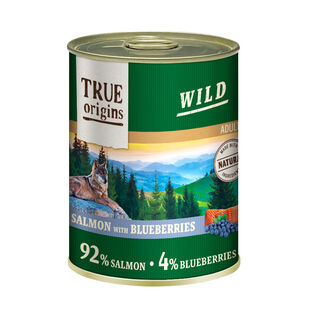 True Origins Adult Wild Salmão lata para cães