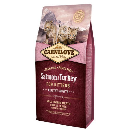 Carnilove&nbsp;Salmon &&nbsp;Turkey pienso para gato 1-12 m Imagem n&uacute;mero 1