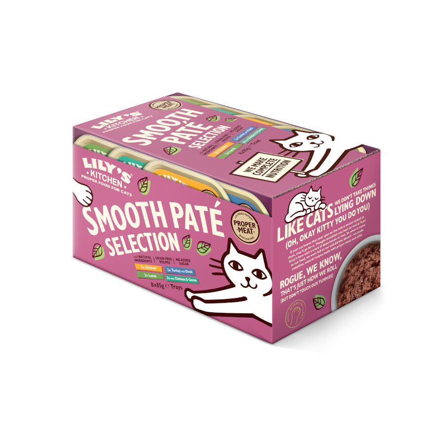 8 terrinas x 85 g Lily's Kitchen Feline Smooth Selection pat&ecirc; terrinas - Multipack, , large Imagem n&uacute;mero 2