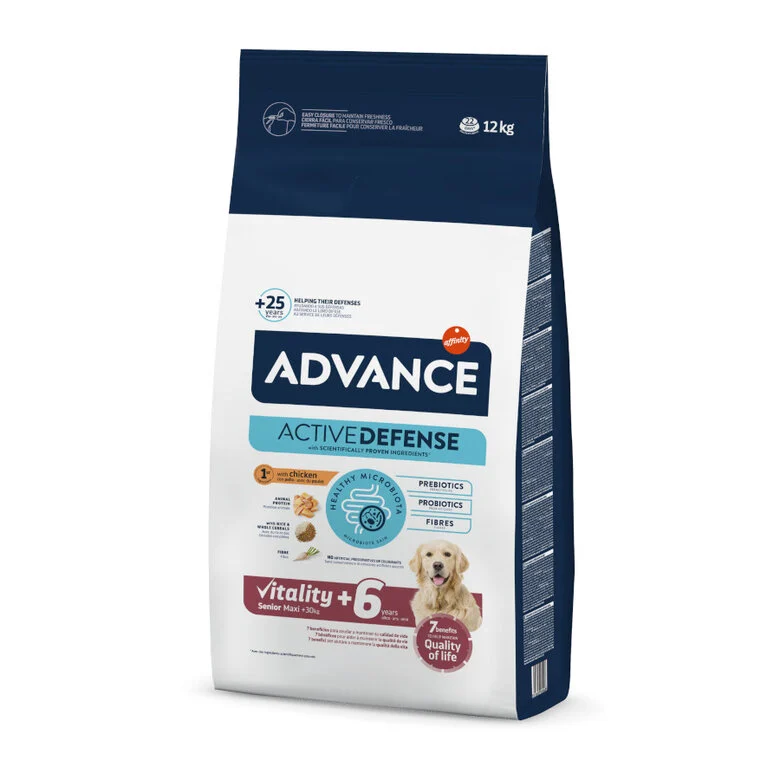 12 kg Advance Active Defense Maxi Senior Vitality Ração de frango e arroz para cães,  Imagem número 1 12 kg Advance Active Defense Maxi Senior Vitality Ração de frango e arroz para cães, , large Imagem número 1
