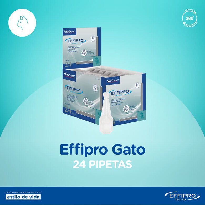 Virbac Effipro Pipetas Antiparasit&aacute;rias para gatos, , large Imagem n&uacute;mero 3
